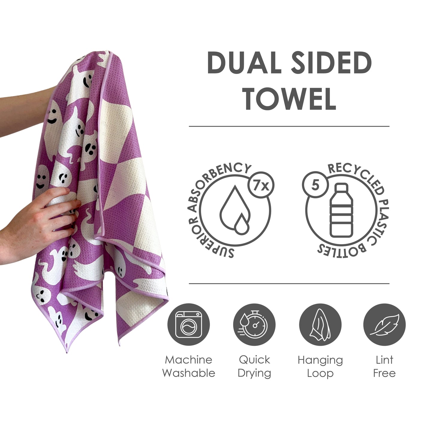 The Best Towel - Buzzee - Kitchen Tea Towel , dish towel & Hand towel - double sided towel
