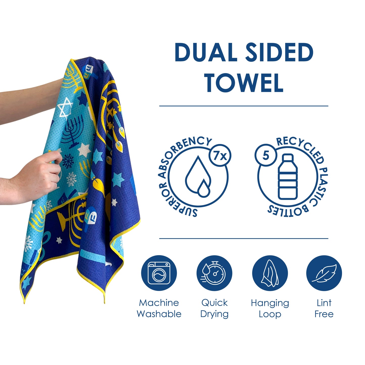 The Best Towel - Buzzee - Kitchen Tea Towel , dish towel & Hand towel - double sided towel