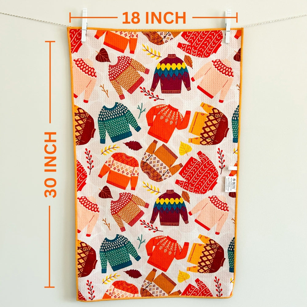 The Best Towel - Buzzee - Kitchen Tea Towel , dish towel & Hand towel - double sided towel