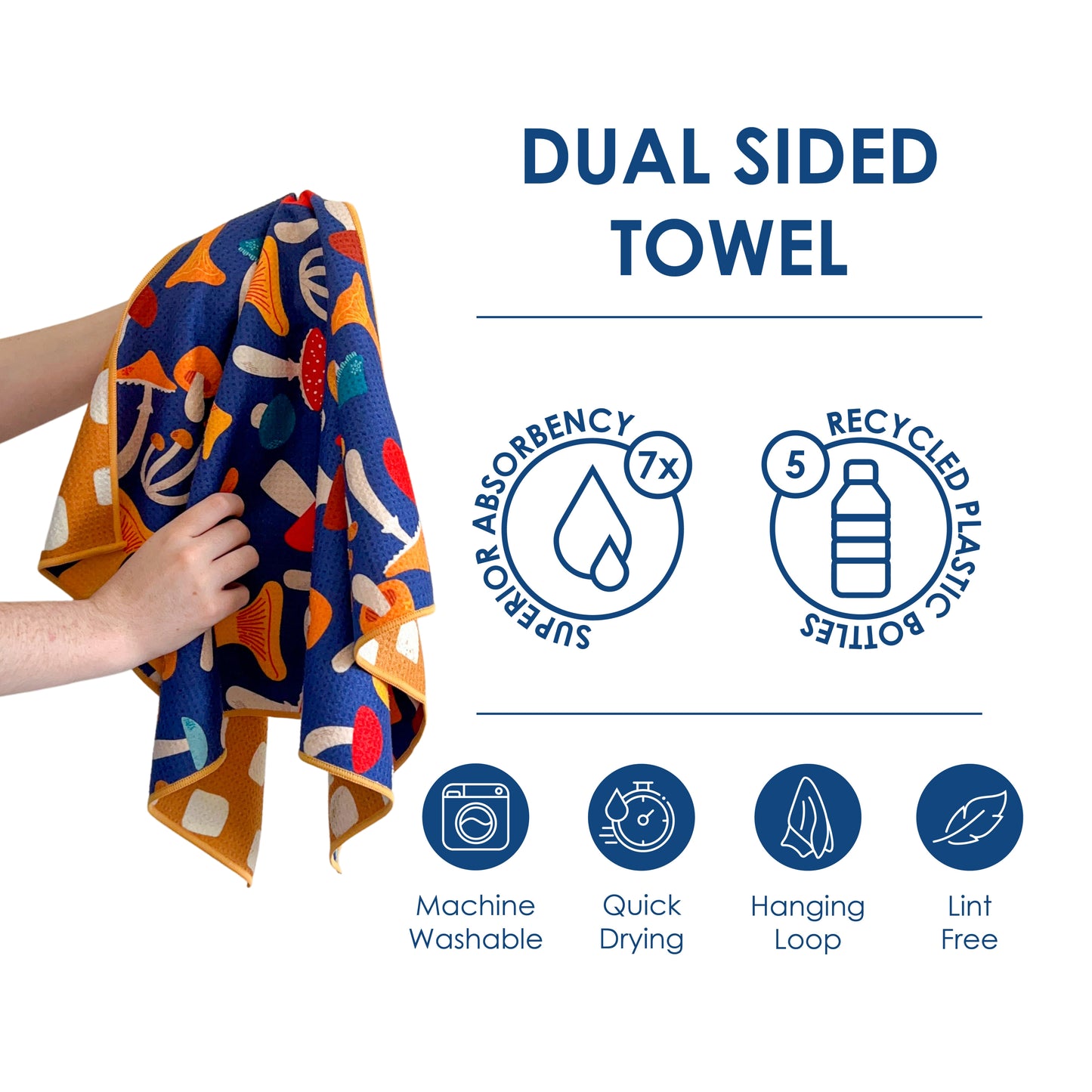 The Best Towel - Buzzee - Kitchen Tea Towel , dish towel & Hand towel - double sided towel