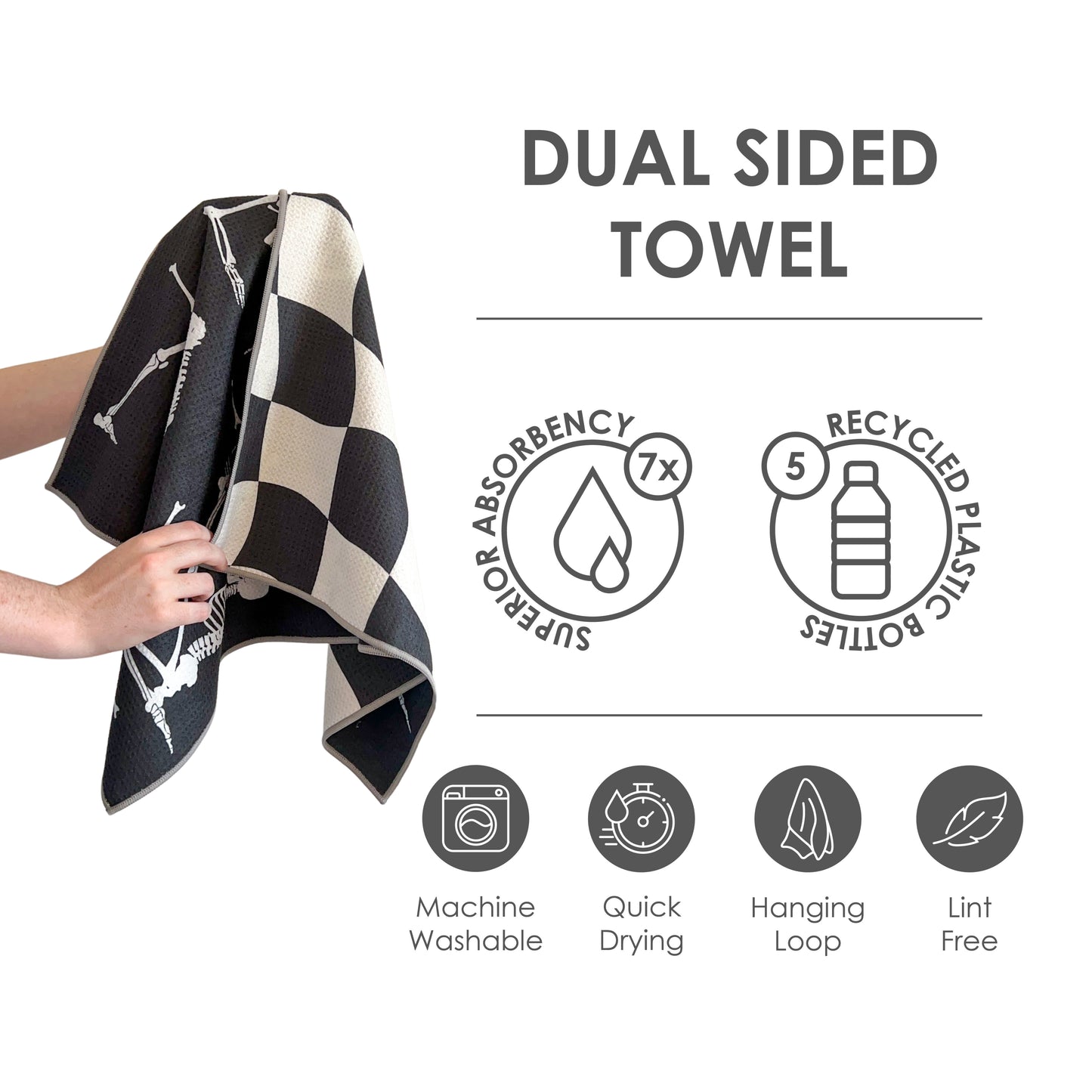 The Best Towel - Buzzee - Kitchen Tea Towel , dish towel & Hand towel - double sided towel