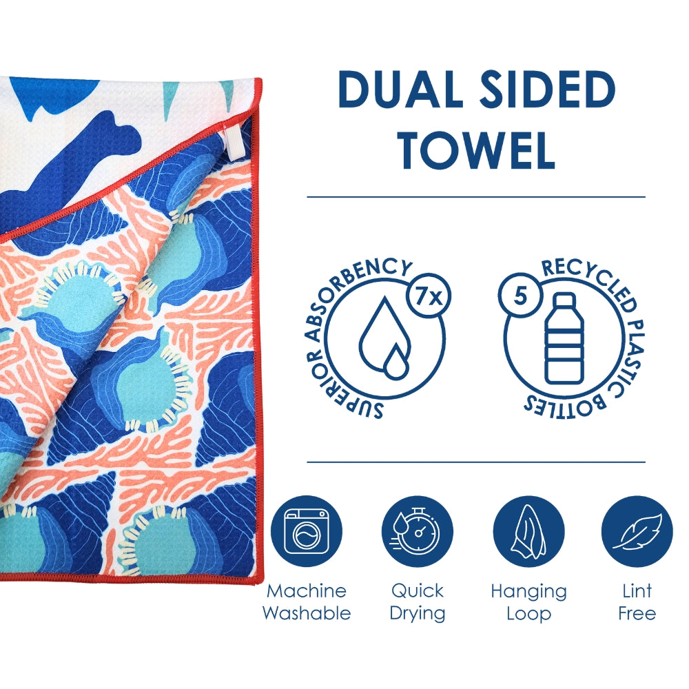 Sea Horse - Double Sided Kitchen Dish Towel & Hand towel