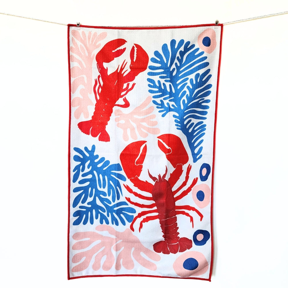 Lobster - Double Sided Kitchen Dish Towel & Hand towel