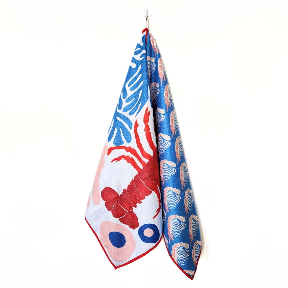 Lobster - Double Sided Kitchen Dish Towel & Hand towel