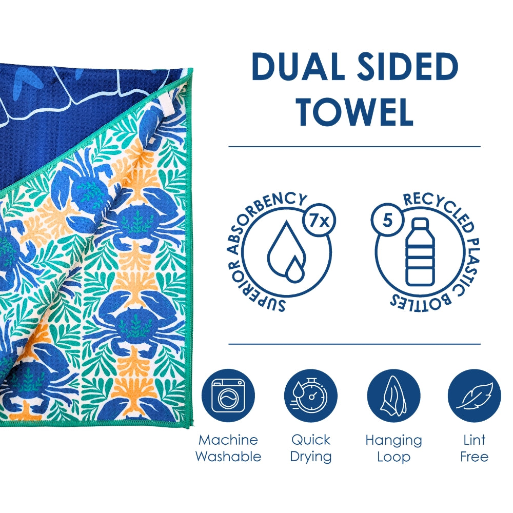 Turtle - Double Sided Kitchen Dish Towel & Hand towel