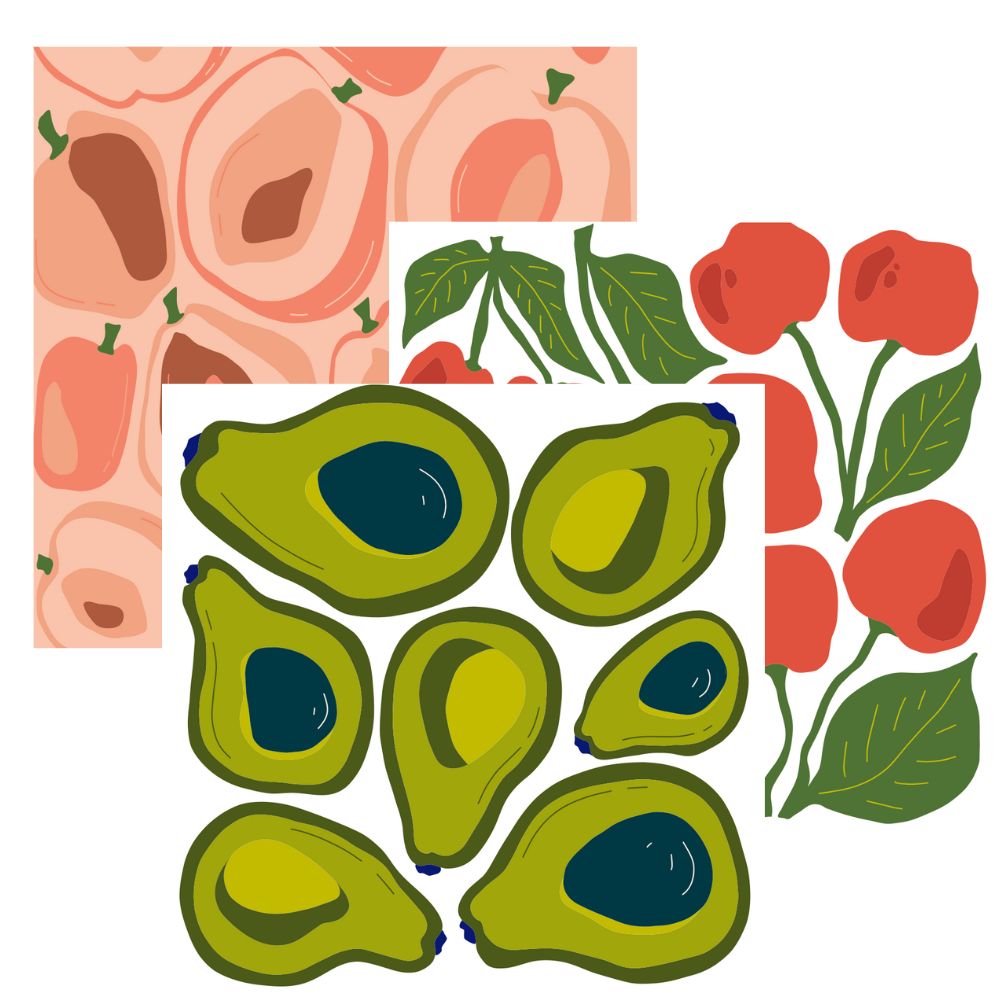 Dual Sided Dish Cloths - PEACHES