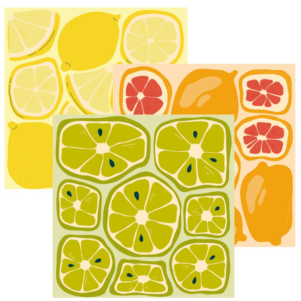 Dual Sided Dish Cloths - LEMONS