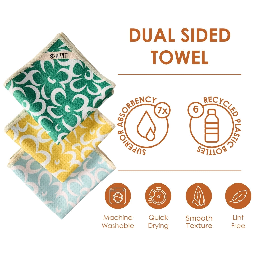 Dual Sided Dish Cloths - Daisy