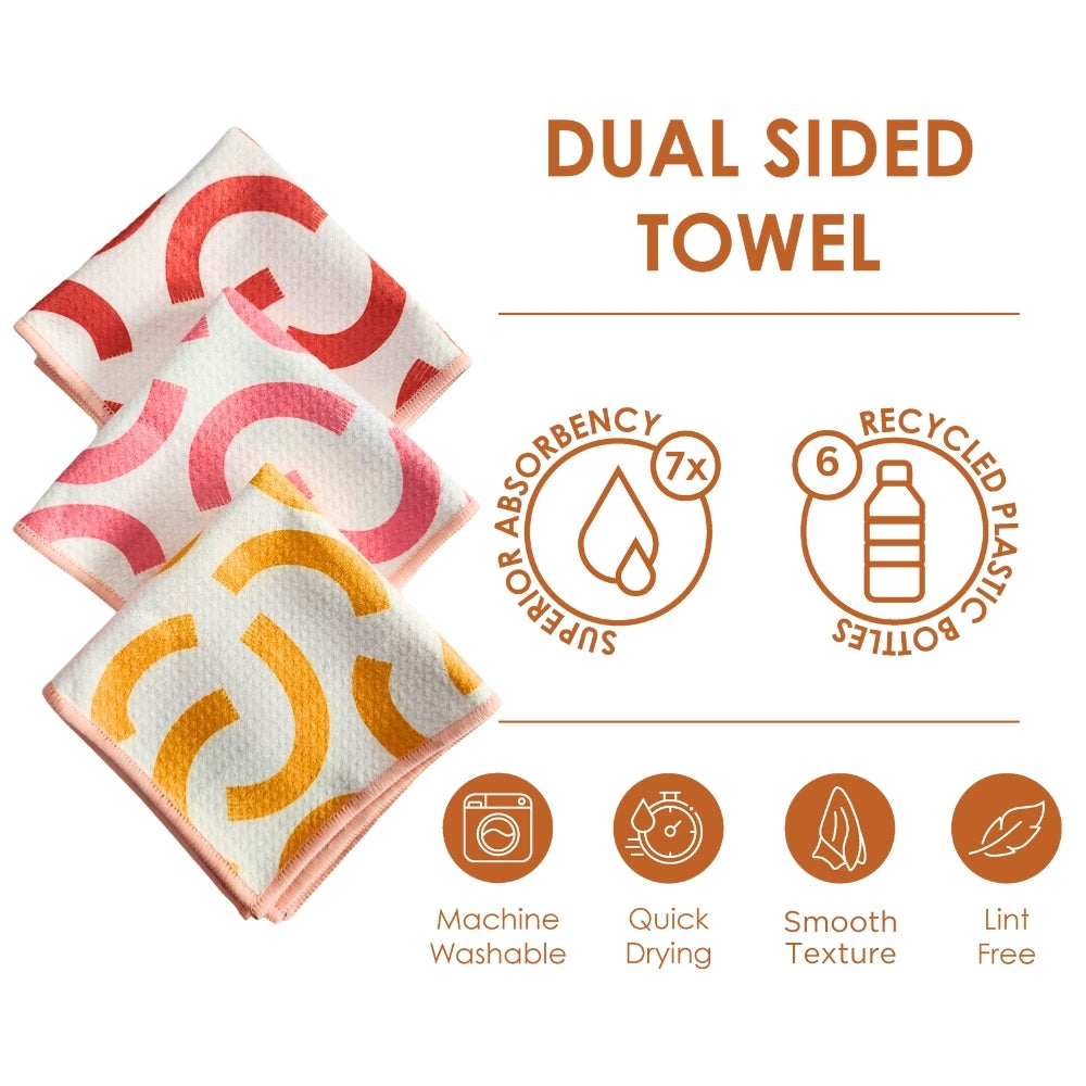 Dual Sided Dish Cloths - Strawberry