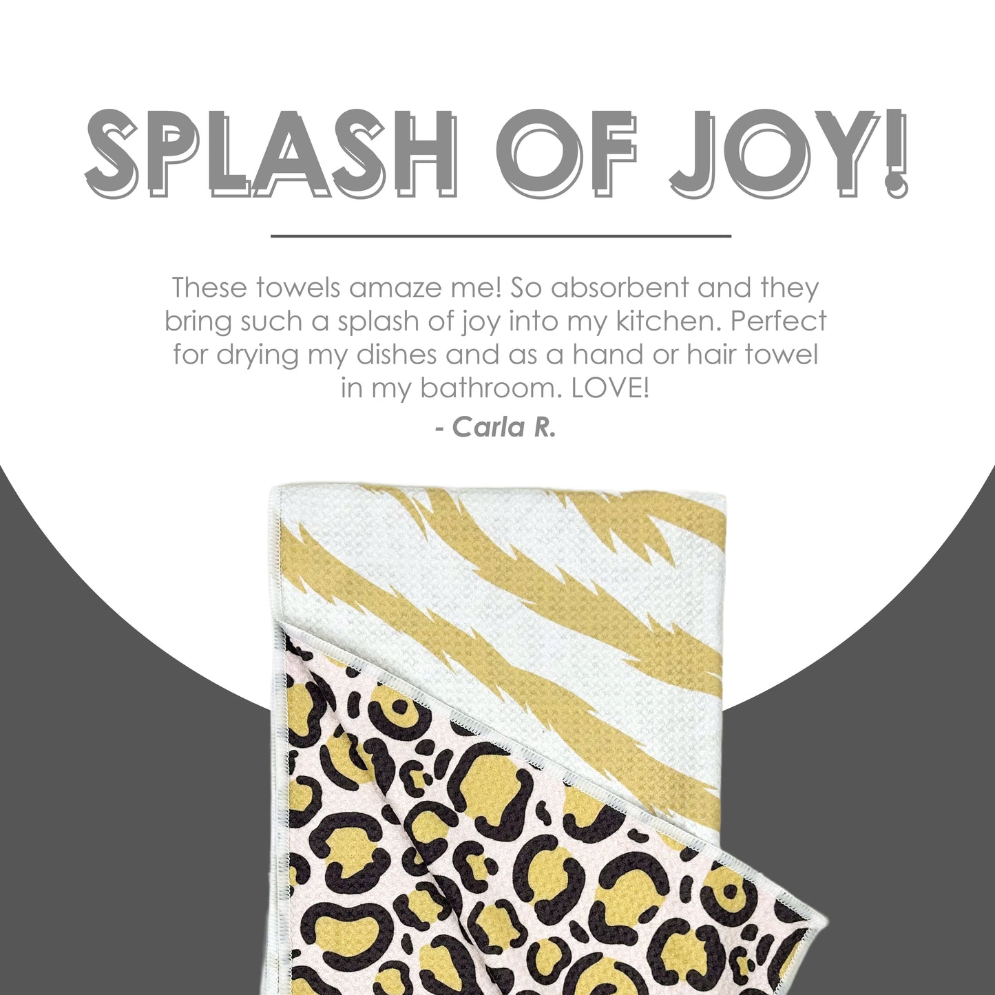 The Best Towel - Buzzee - Kitchen Tea Towel , dish towel & Hand towel - double sided towel