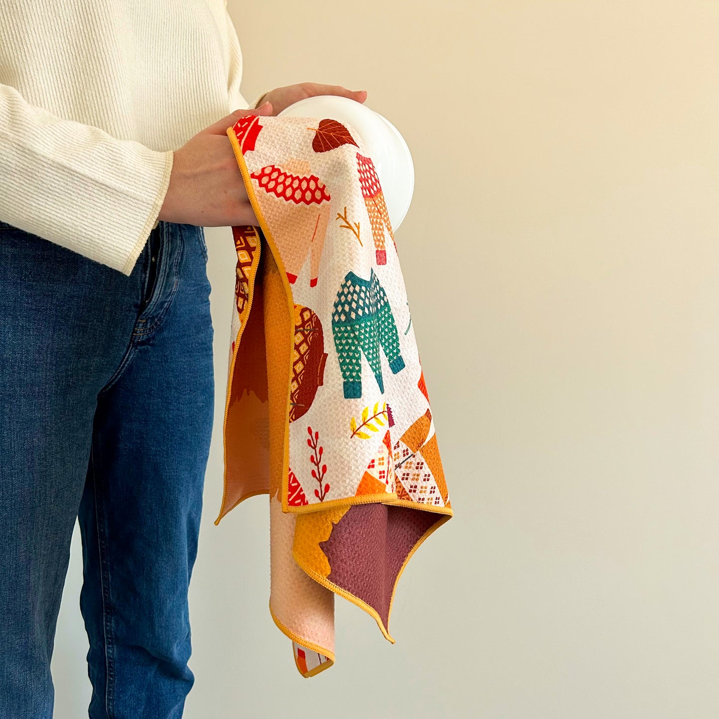 The Best Towel - Buzzee - Kitchen Tea Towel , dish towel & Hand towel - double sided towel