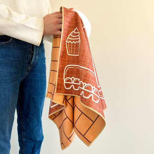 The Best Towel - Buzzee - Kitchen Tea Towel , dish towel & Hand towel - double sided towel