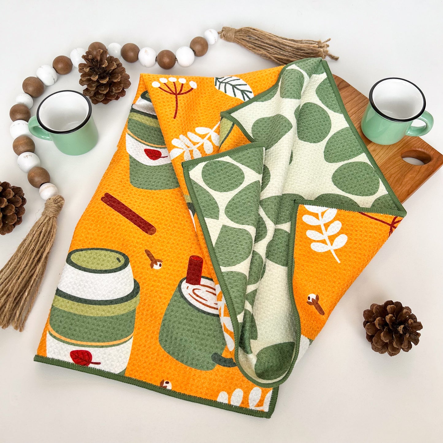 The Best Towel - Buzzee - Kitchen Tea Towel , dish towel & Hand towel - double sided towel