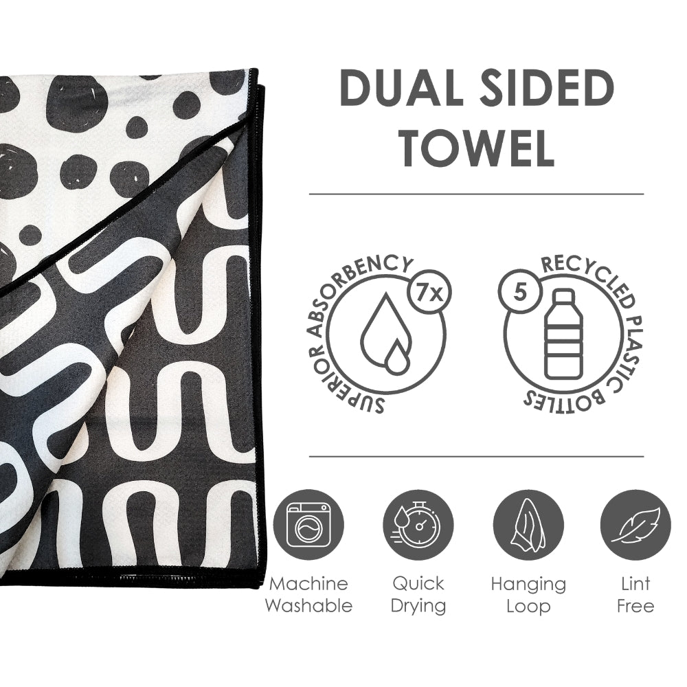 Squiggles- Double Sided Kitchen Dish Towel & Hand towel (Copy)