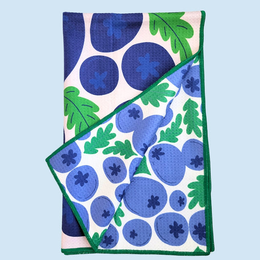 Blueberries - Kitchen Dish Towel & Hand towel