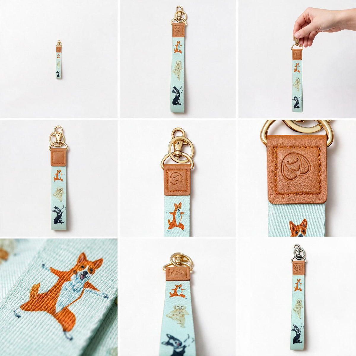 Trendy Hands-free keychain wristlet - Dog