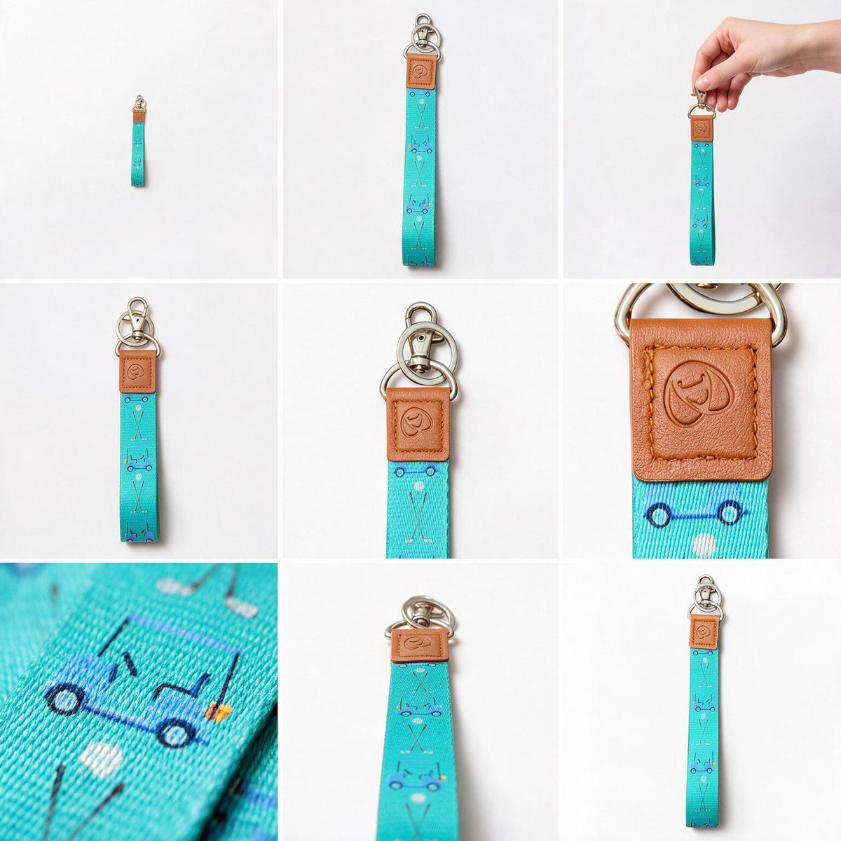 Trendy Hands-free keychain wristlet - GOLF