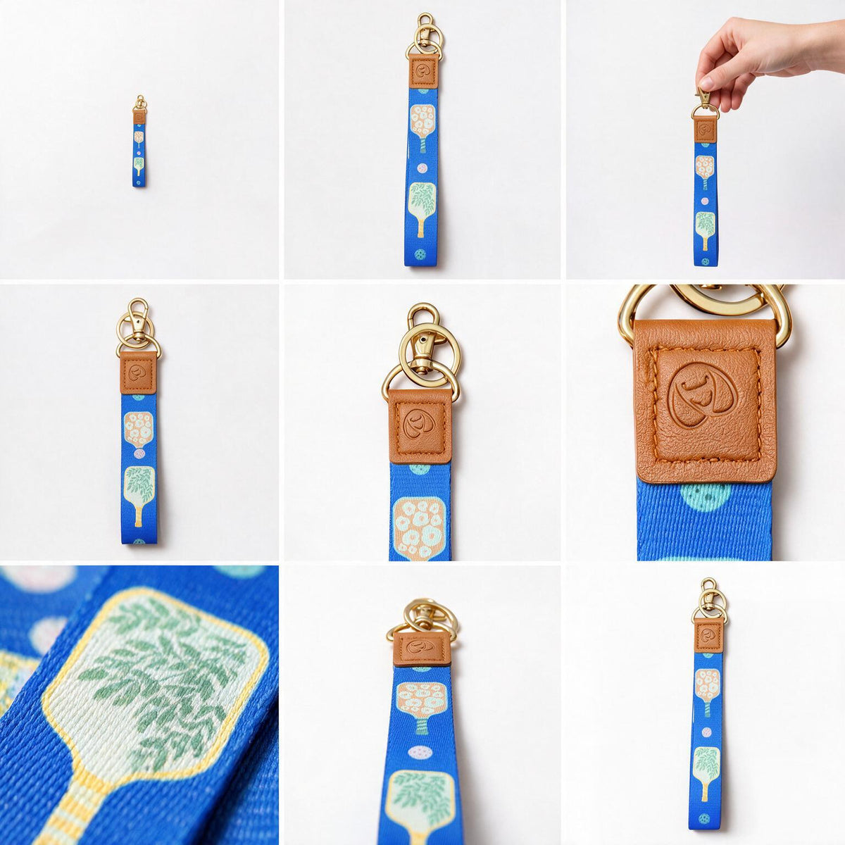 Trendy Hands-free keychain wristlet - PICKLEBALL