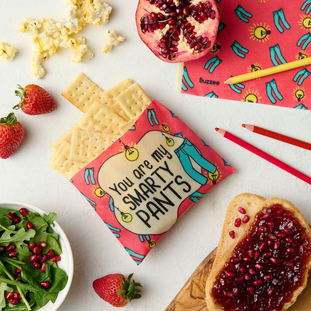 Kids Reusable Snack Beeswax Wraps With Cute Notes Vol-1