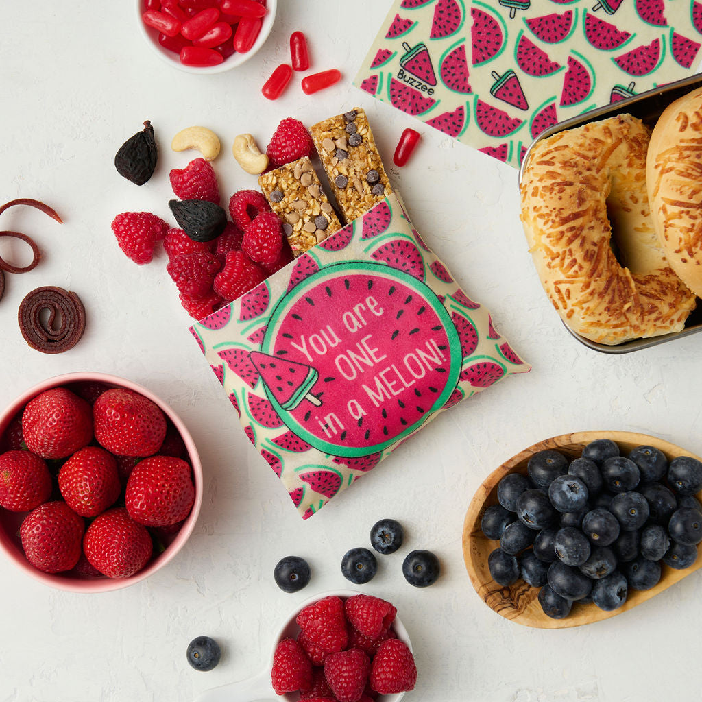 Kids Reusable Snack Beeswax Wraps With Cute Notes Vol-1