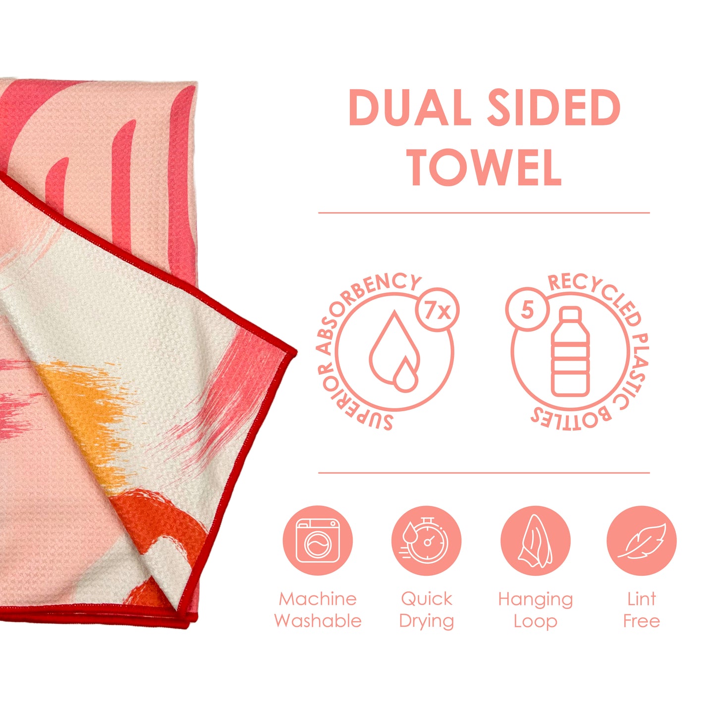 The Best Towel - Buzzee - Kitchen Tea Towel , dish towel & Hand towel - double sided towel
