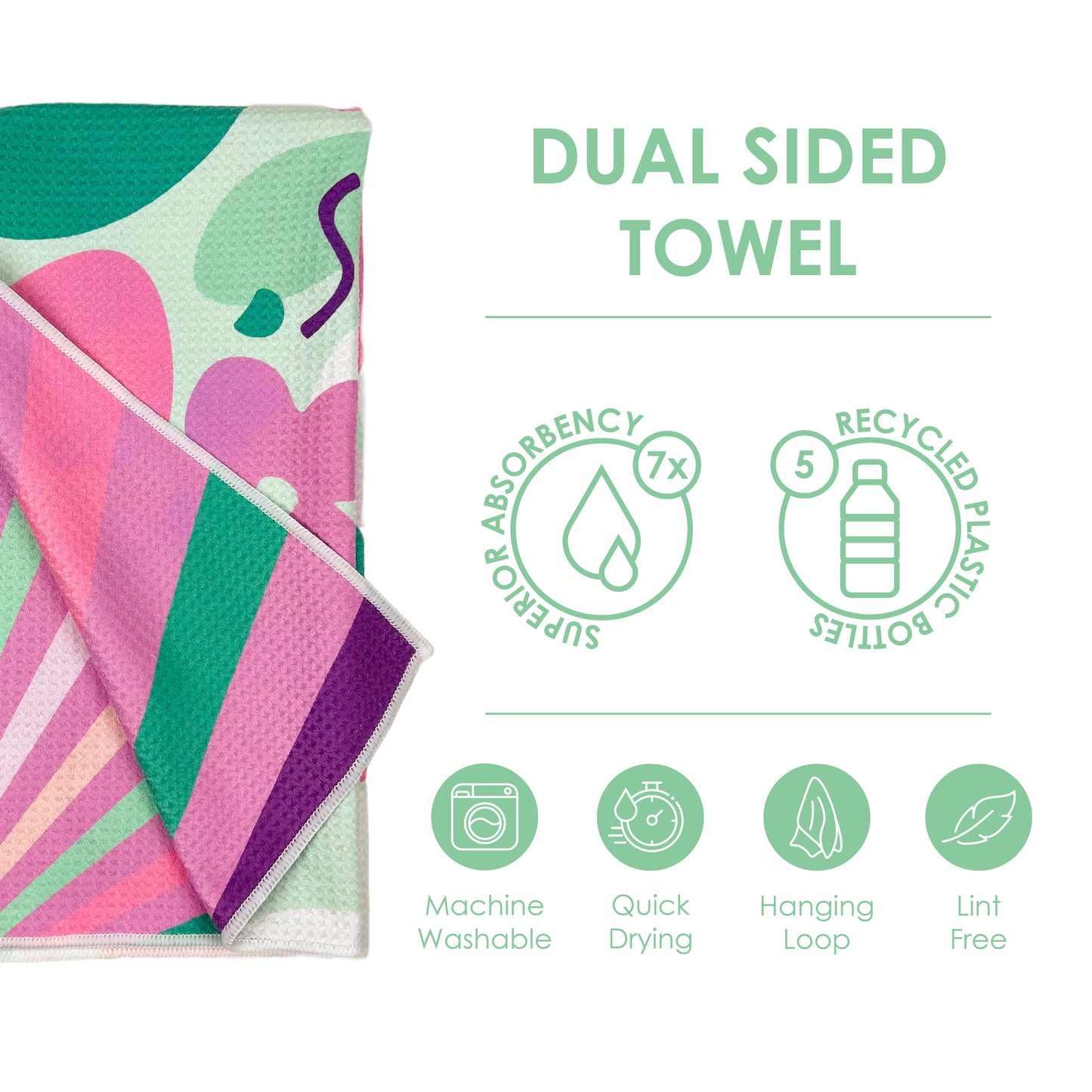 The Best Towel - Buzzee - Kitchen Tea Towel , dish towel & Hand towel - double sided towel