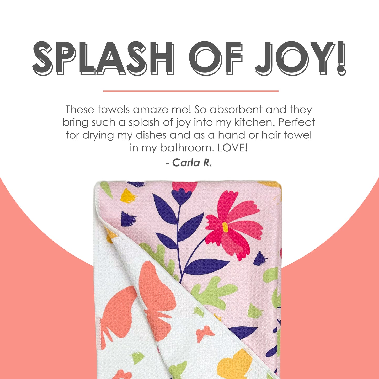 The Best Towel - Buzzee - Kitchen Tea Towel , dish towel & Hand towel - double sided towel
