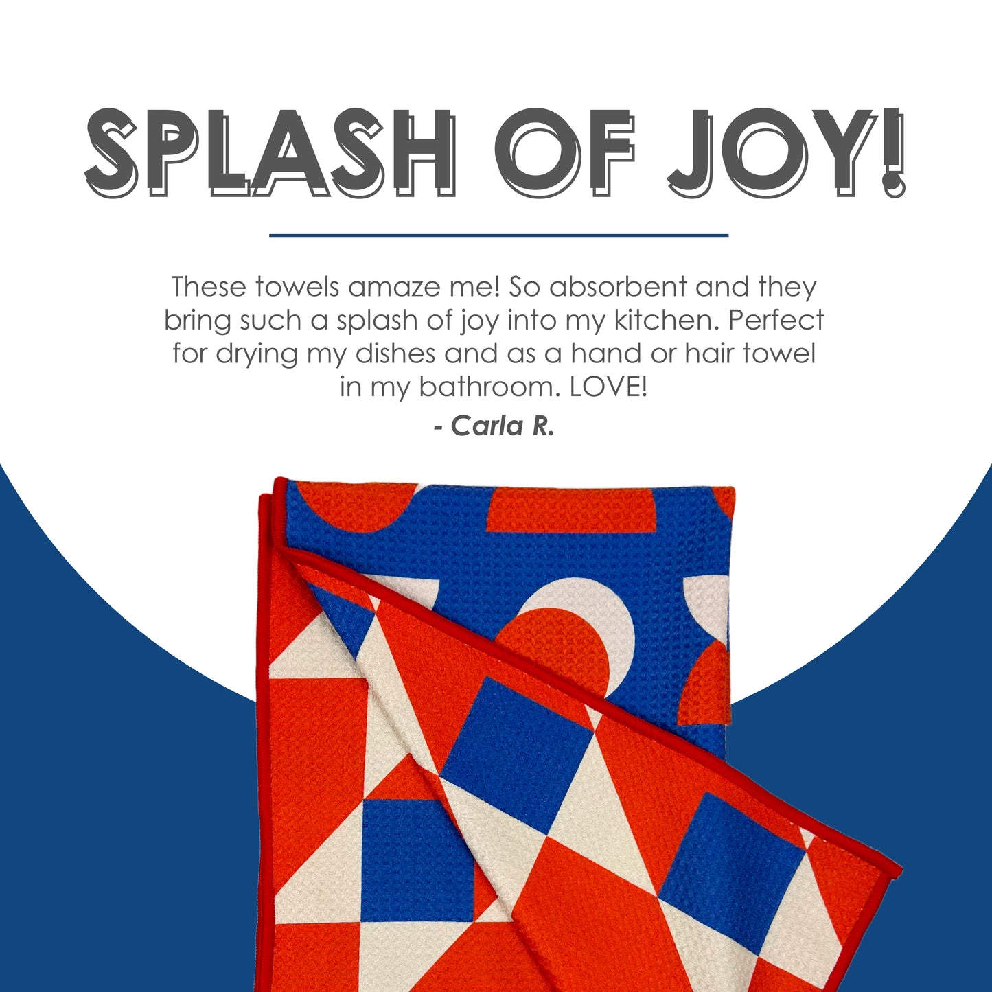 The Best Towel - Buzzee - Kitchen Tea Towel , dish towel & Hand towel - double sided towel