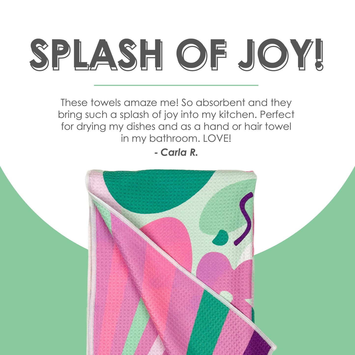 The Best Towel - Buzzee - Kitchen Tea Towel , dish towel & Hand towel - double sided towel