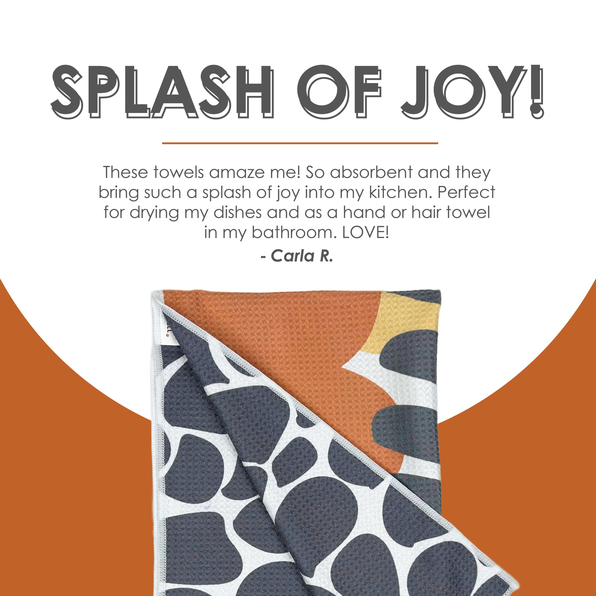 The Best Towel - Buzzee - Kitchen Tea Towel , dish towel & Hand towel - double sided towel