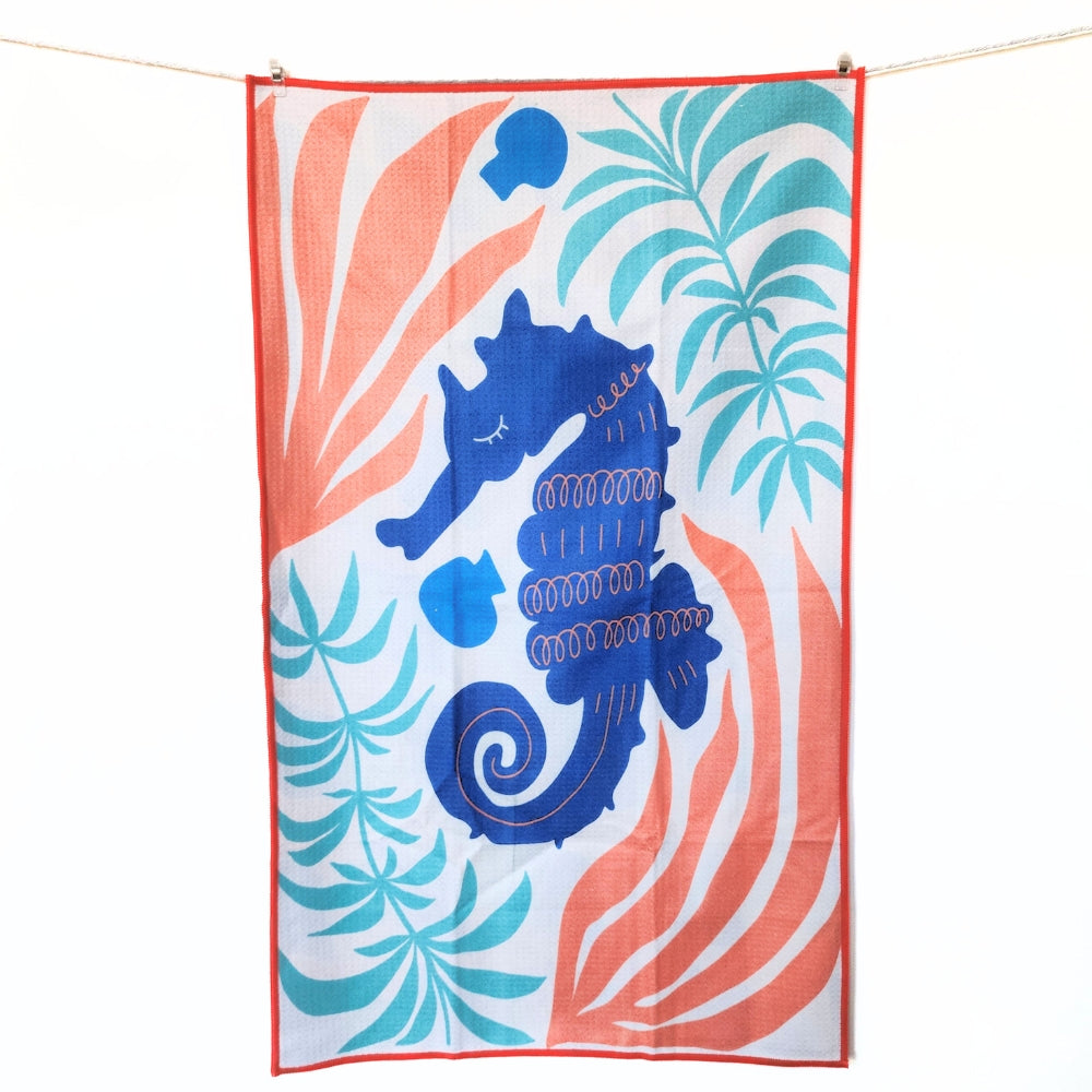 Sea Horse - Double Sided Kitchen Dish Towel & Hand towel