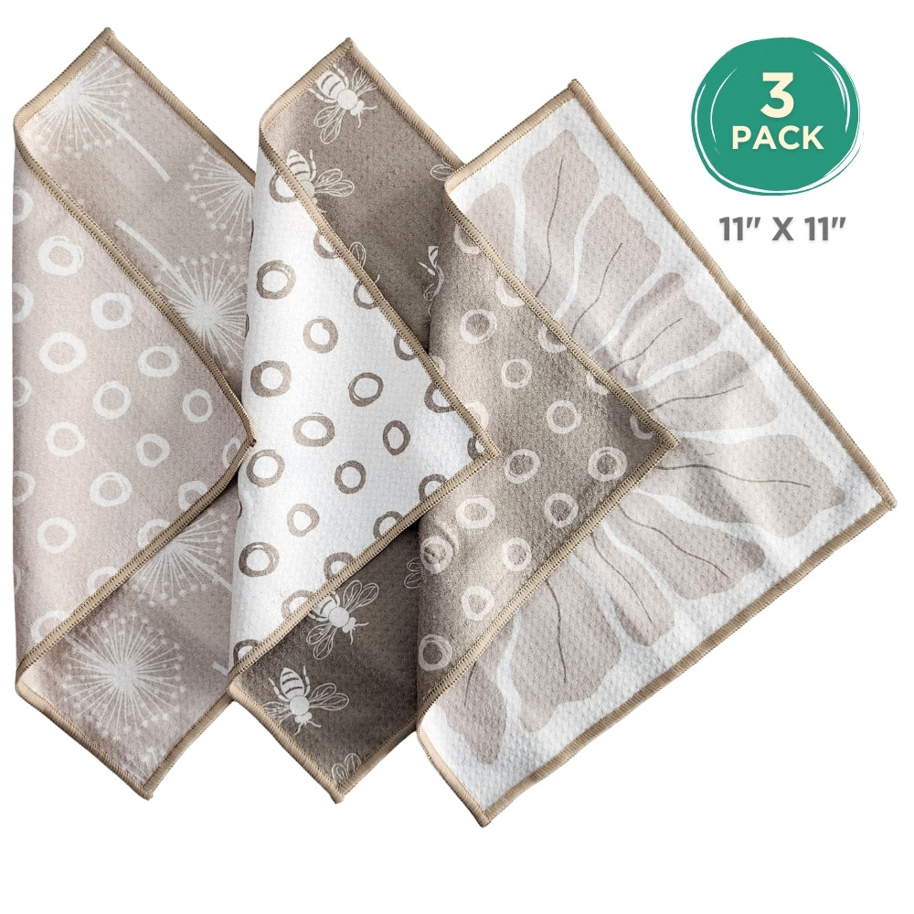 Dual Sided Dish Cloths - bees