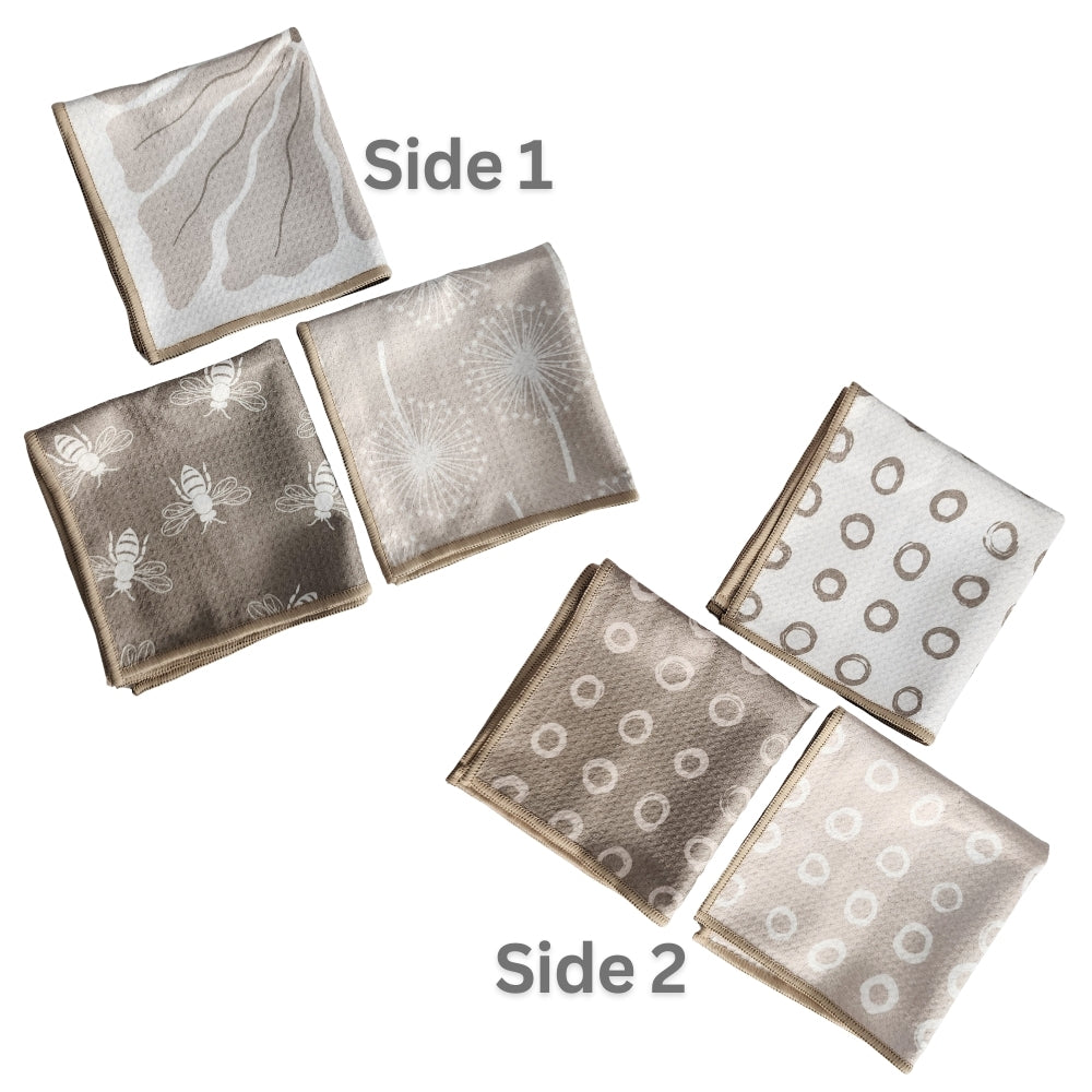 Dual Sided Dish Cloths - bees
