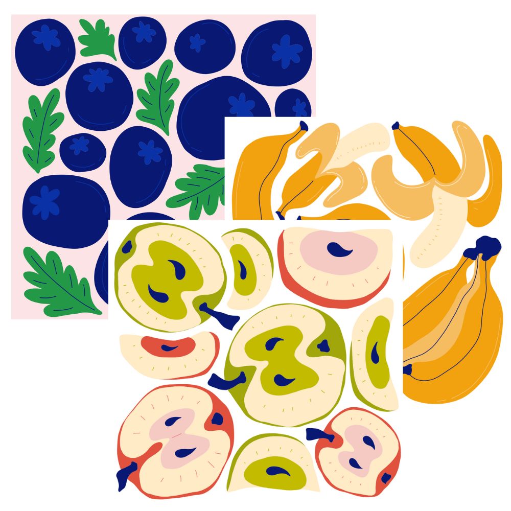 Dual Sided Dish Cloths - BLUEBERRY