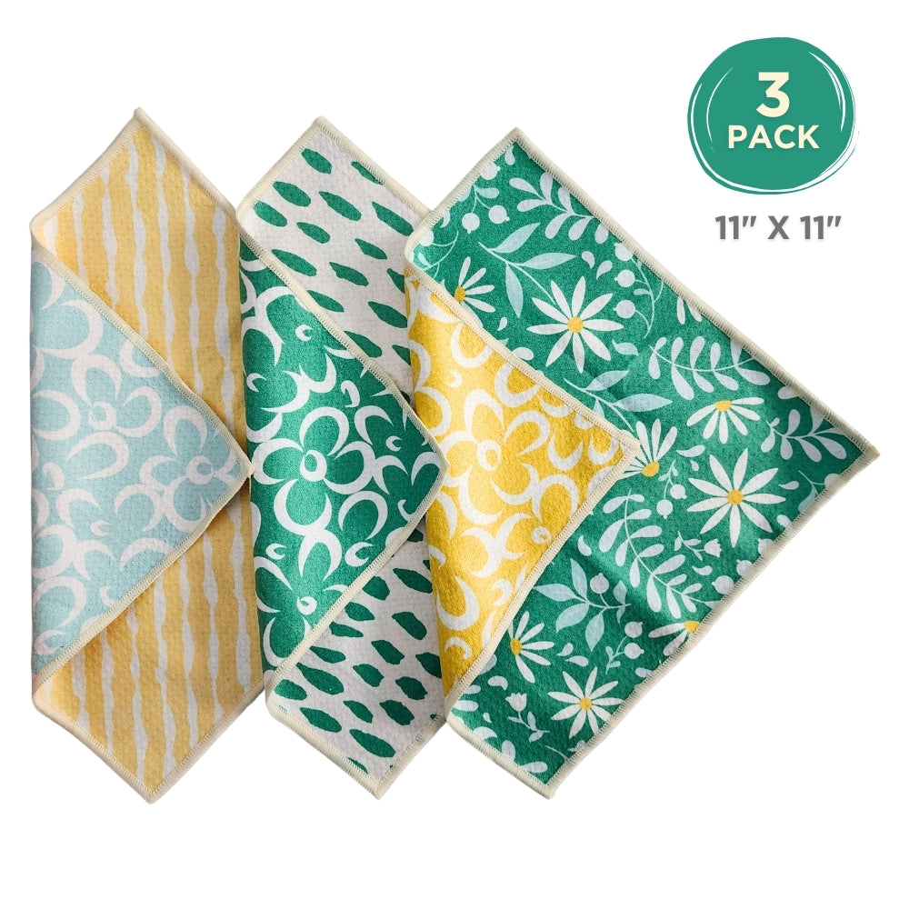 Dual Sided Dish Cloths - Daisy