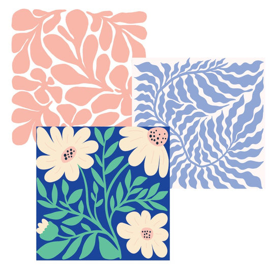 Dual Sided Dish Cloths - Flower