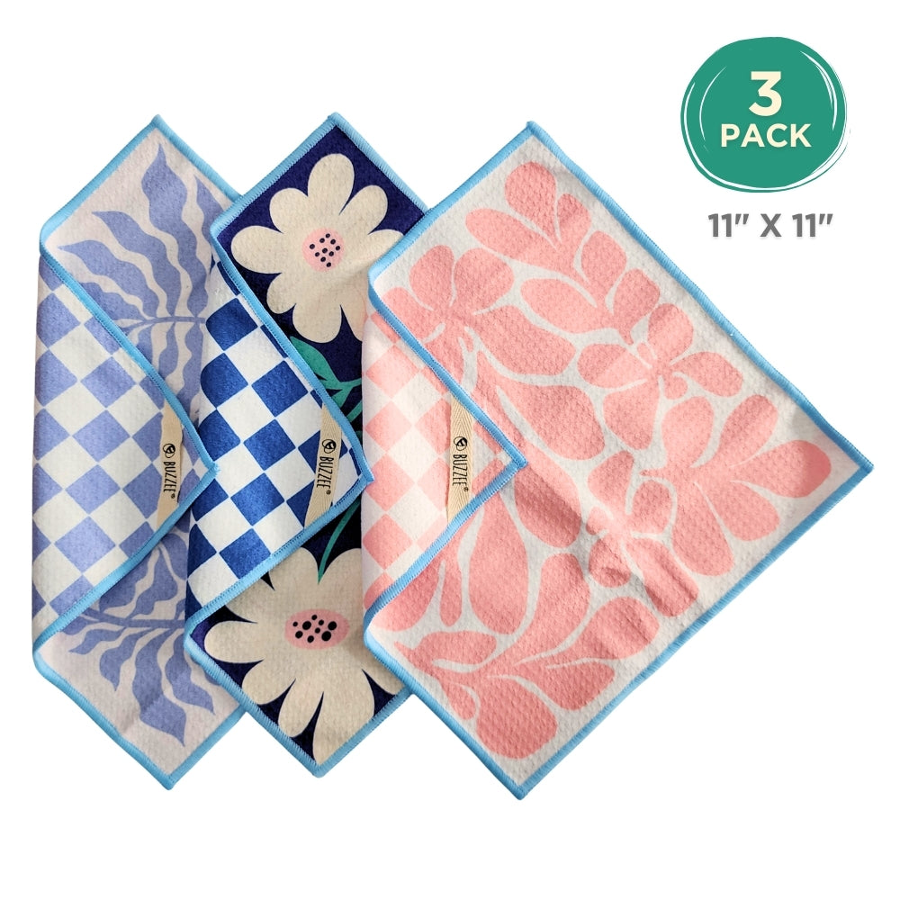 Dual Sided Dish Cloths - Flower