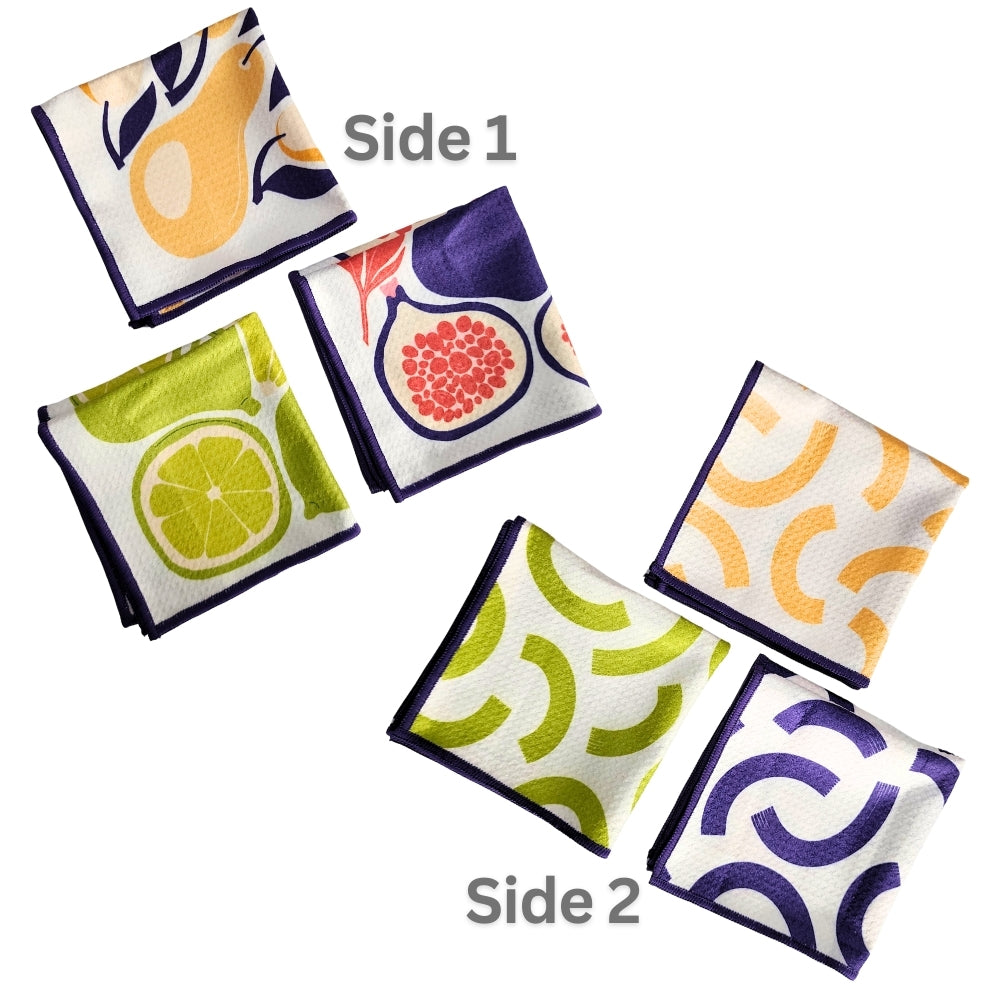 Dual Sided Dish Cloths - Pear