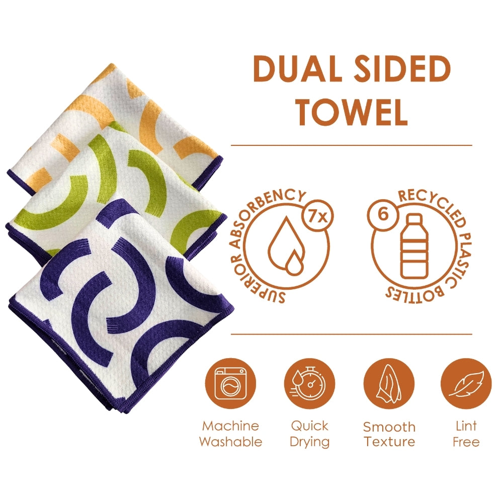 Dual Sided Dish Cloths - Pear