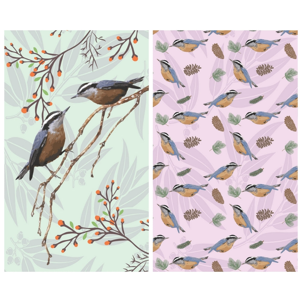 Nuthatch - Kitchen Dish Towel & Hand towel