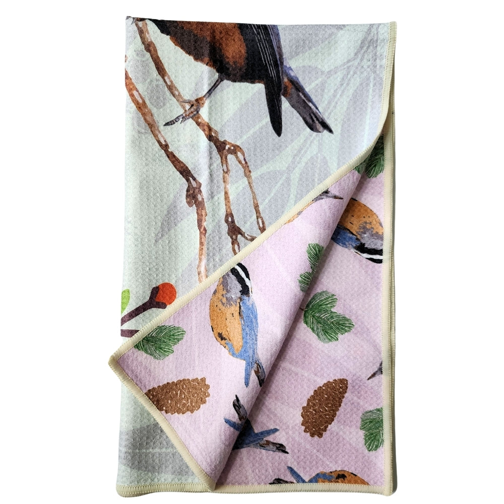 Nuthatch - Kitchen Dish Towel & Hand towel