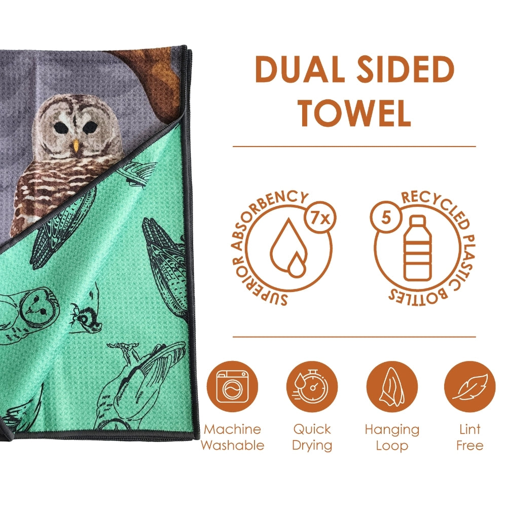 Owl - Kitchen Dish Towel & Hand towel