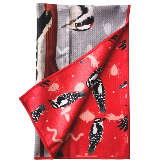 Woodpecker - Kitchen Dish Towel & Hand towel