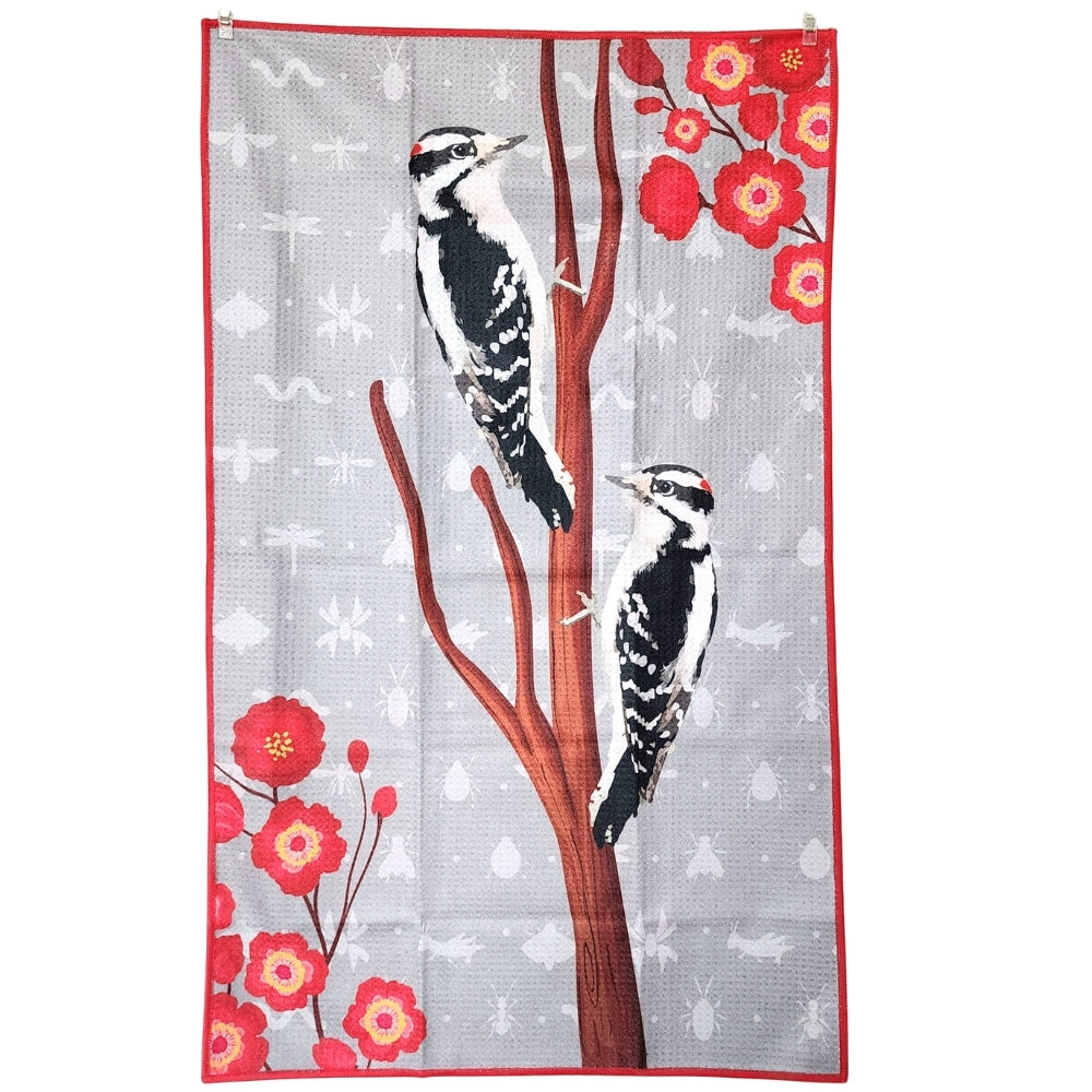 Woodpecker - Kitchen Dish Towel & Hand towel