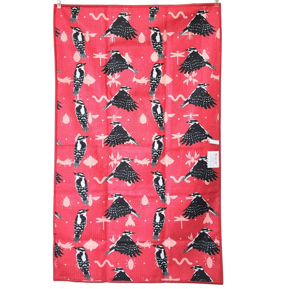 Woodpecker - Kitchen Dish Towel & Hand towel