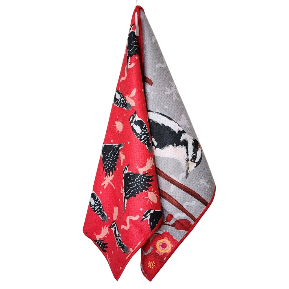 Woodpecker - Kitchen Dish Towel & Hand towel