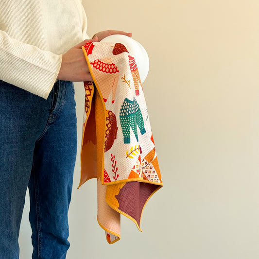 The Best Towel - Buzzee - Kitchen Tea Towel , dish towel & Hand towel - double sided towel