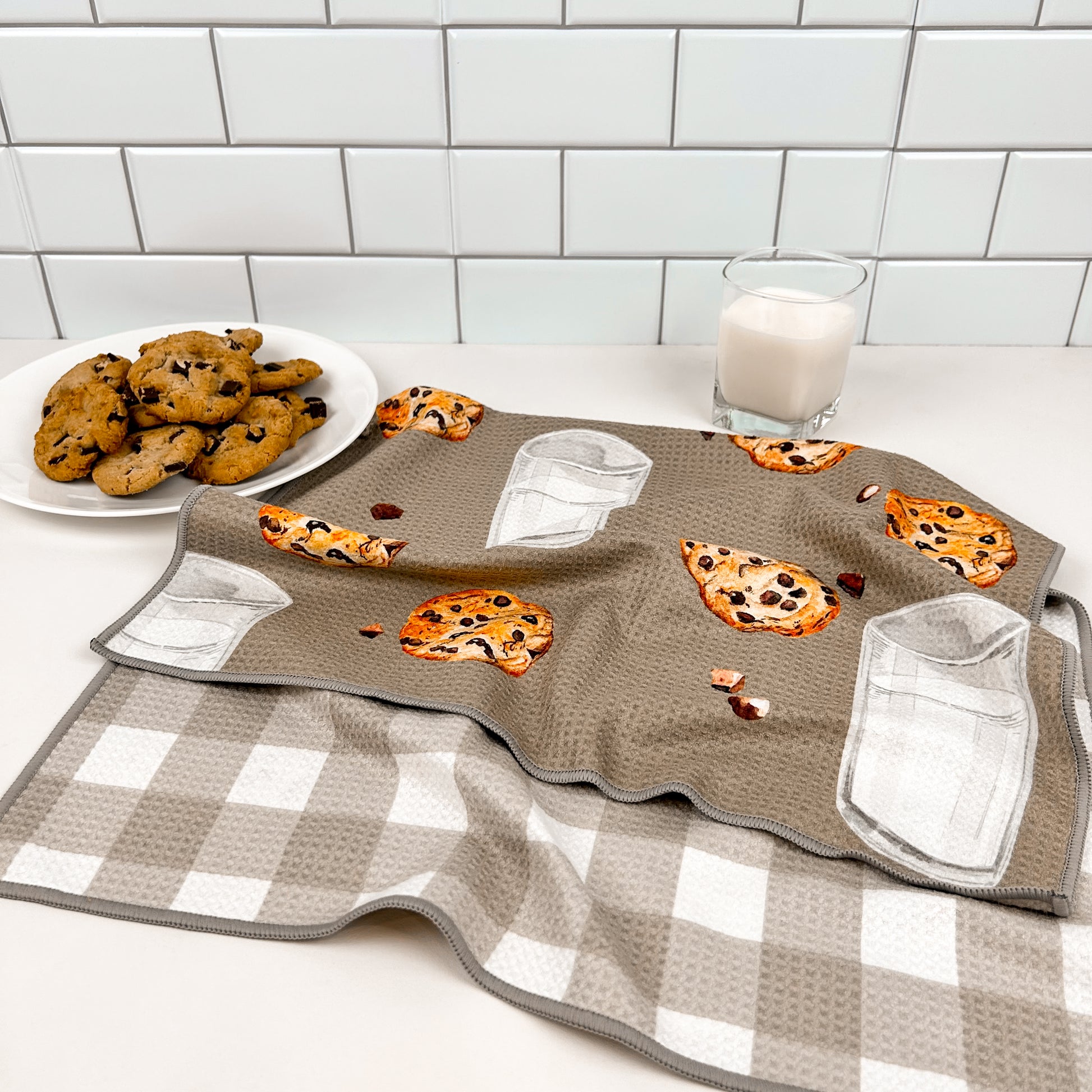 Milk & Cookies - Kitchen Dish Towel & Hand towel – Buzzee