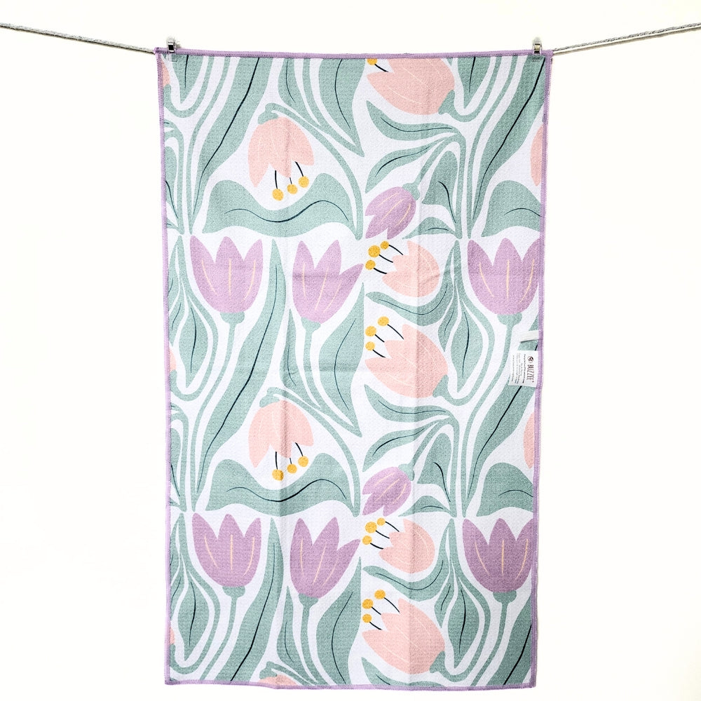 Buzzee Tulips Kitchen Dish Towel and Hand Towel - Thumbnail 3