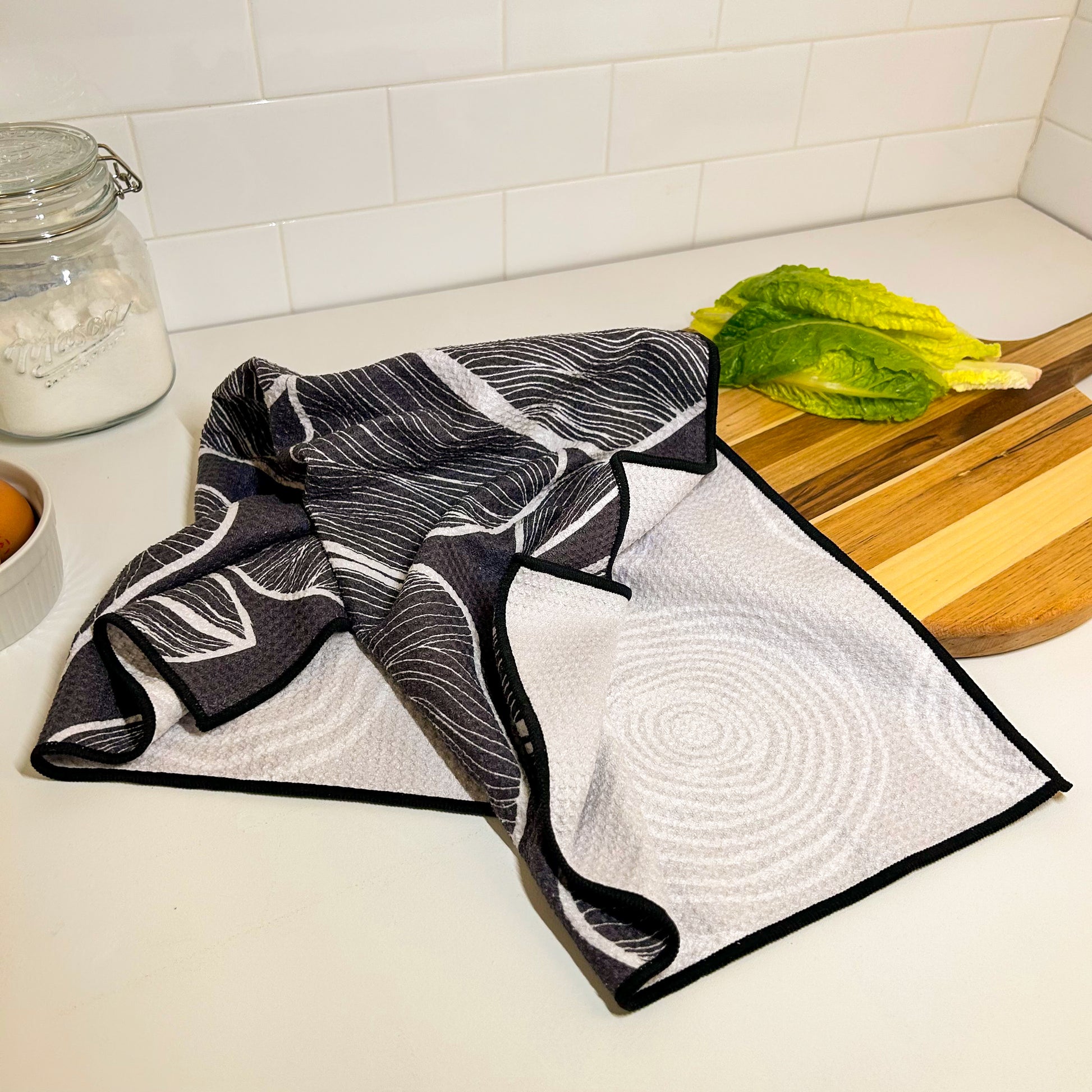 Black Kitchen Towels - Dish Clothes